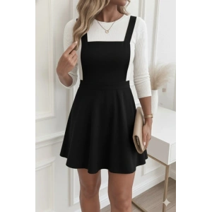 Kadın Askılı Sırttan çapraz Detaylı Kısa Kiloş Kadife Mini Elbise