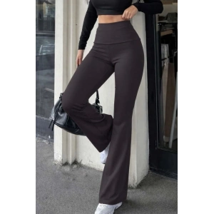 Kadın Geniş Korsaj Bel Detaylı Paçaya Doğru Geniş Yüksek Bel Dalgıç Pantolon