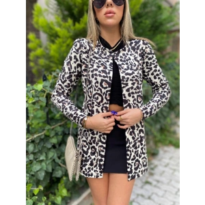 Kadın Uzun Kollu Alın Omuz önü Açık şardonlu Dalgıç Ceket