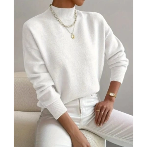 Kadın Uzun Kollu Balıkçı Yaka Triko Bluz