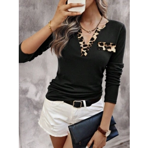Kadın Uzun Kollu V Yakalı Kaşkorse Bluz