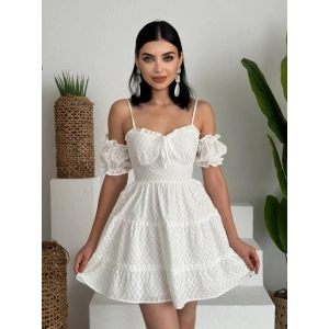 Lucca Kolu Lastikli Mini Elbise