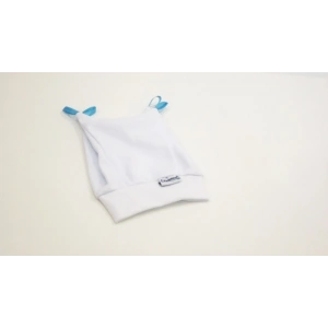 Sema Baby Yenidoğan Kurdelalı Bebek Şapka - Beyaz