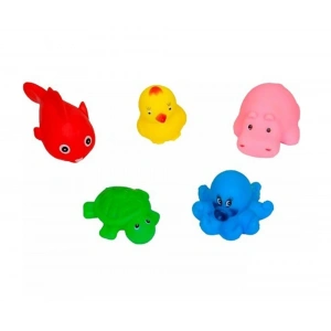 Sozzy Toys Neşeli Banyo Oyuncakları Sevimli Hayvanlar 5li