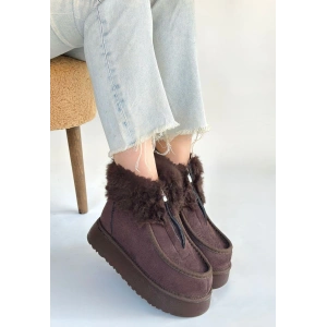 Zinya Kahverengi Süet Bot