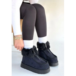 Zinya Siyah Süet Bot