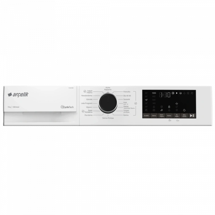 Arçelik 9100 DMX 9 Kg 1000 Devir Çamaşır Makinesi