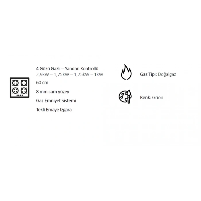 Arçelik Stoc 826 S Set Üstü Ocak