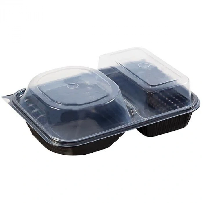 2 GÖZLÜ HAMBURGER KABI (KAP+KAPAK)