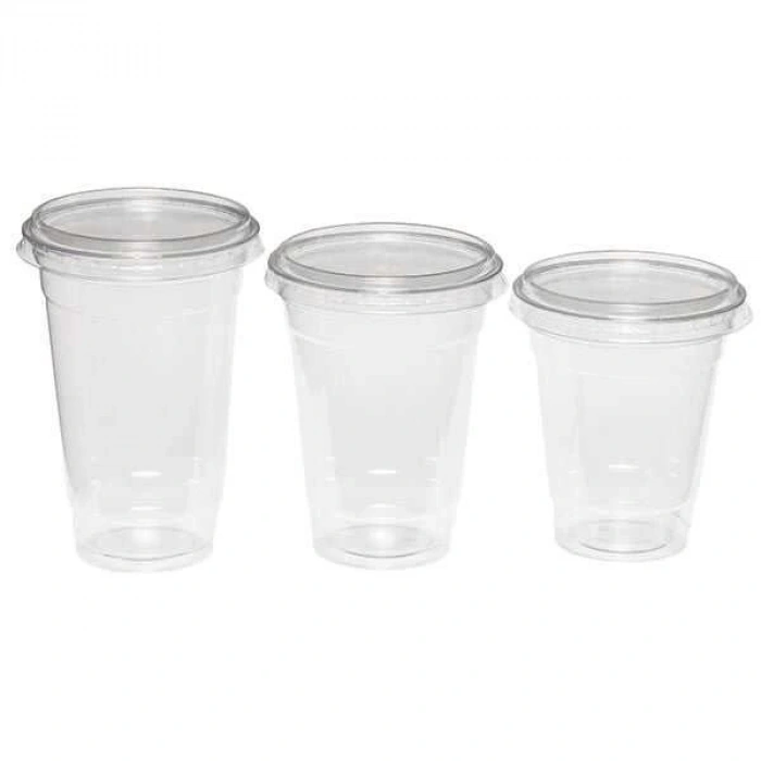 PLASTİK BARDAK (PET PARLAK) KAPAĞI DÜZ 350-450CC