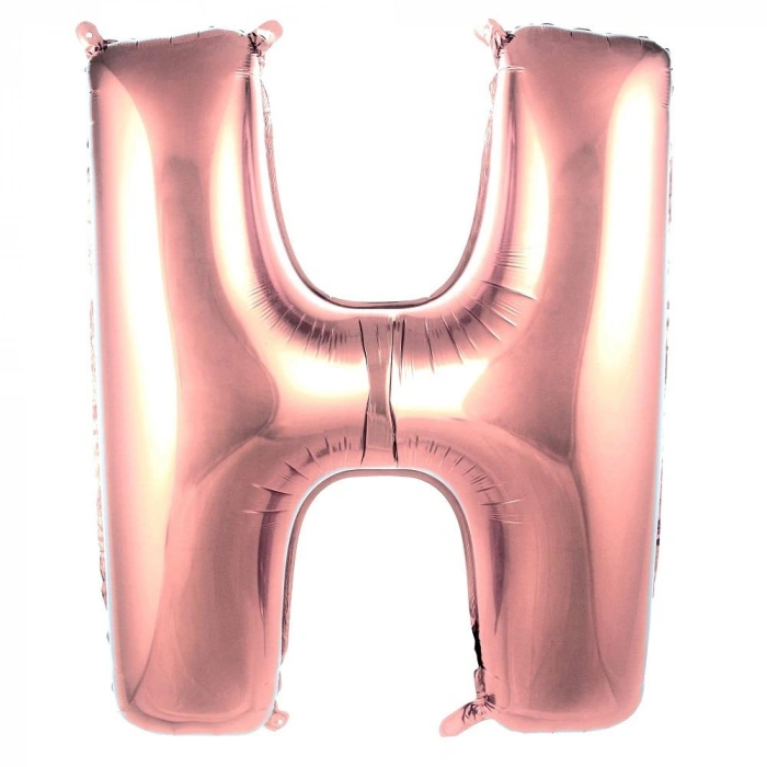 H- HARF 40 İNC ROSE GOLD RENK BALON 100 CM