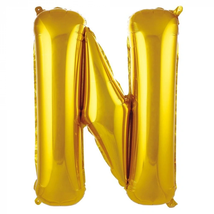 N- HARF 40 İNC GOLD RENK BALON 100 CM