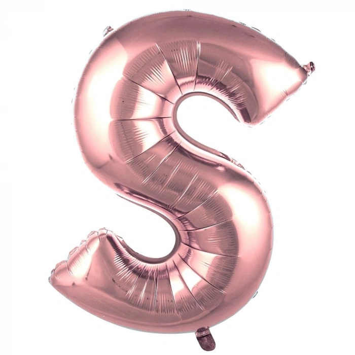 S- HARF 40 İNC ROSE GOLD RENK BALON 100 CM