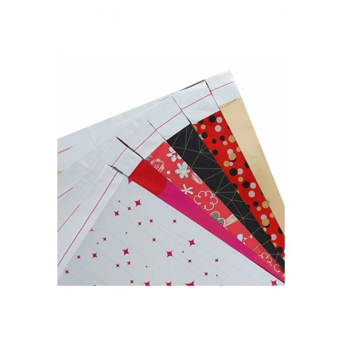 BANTLI DESENLİ METALİZE HEDİYE POŞETİ 20x25CM