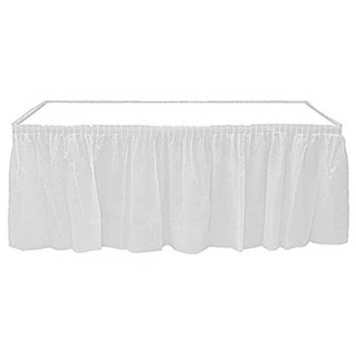 BEYAZ PLASTİK MASA ETEĞİ