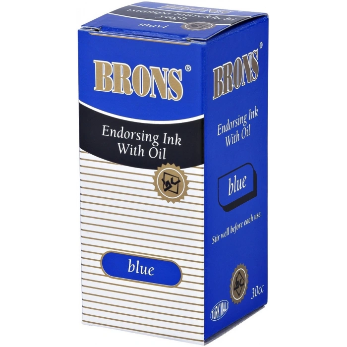 Brons Istampa Mürekkebi 30cc Mavi