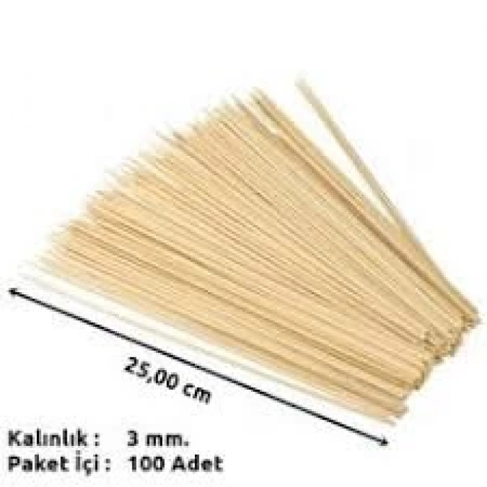 ÇÖP ŞİŞ 25CM/3MM