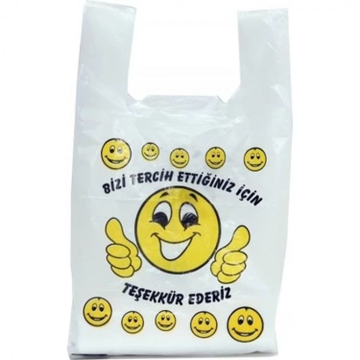 GÜLEN YÜZ BASKILI HIŞIR POŞET (MİNİ BOY) 1 KG
