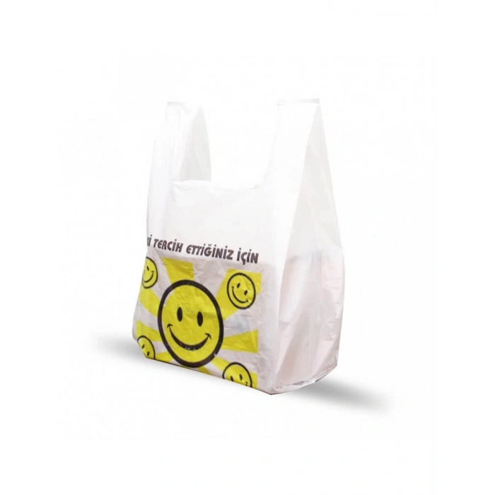 GÜLEN YÜZ BASKILI HIŞIR POŞET (ORTA BOY) 1 KG