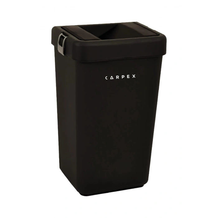 Kapaklı Çöp Kovası 8 LT Siyah