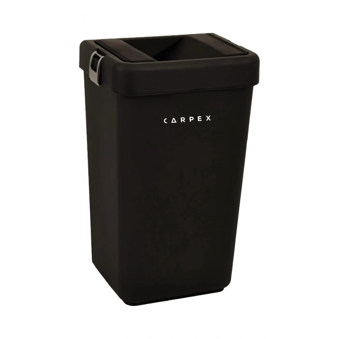 Kapaklı Çöp Kovası 8 LT Siyah