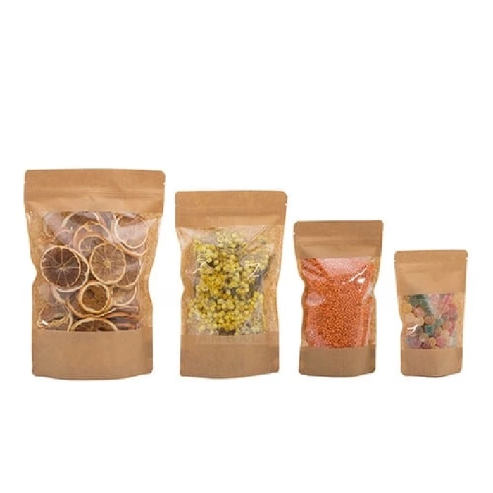 KRAFT GENİŞ PENCERELİ DOYPACK 20*30 CM