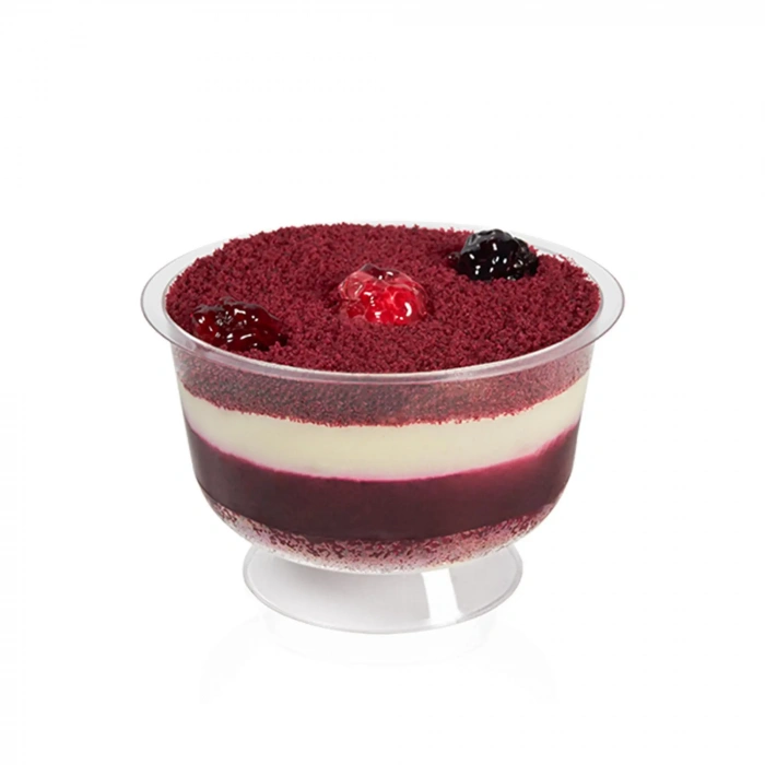 KRİSTAL PLASTİK AYAKLI TATLI KASESİ 200CC