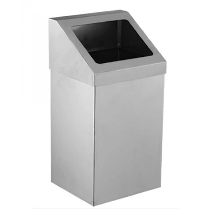 KROM AÇIK ÇATI KAPAKLI ÇÖP KOVASI 80 LT.