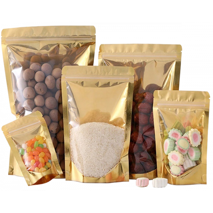 METALİZE ŞEFFAF KİLİTLİ DOYPACK 13*22.5