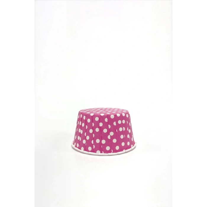 MUFFİN KEK KAPSÜLÜ BÜYÜK BOY (PEMBE PUANTİYELİ) K29