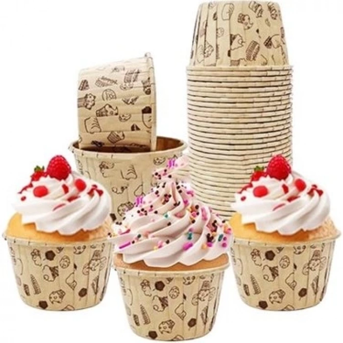 MUFFİN KEK KAPSÜLÜ (DESENLİ KRAFT) K18