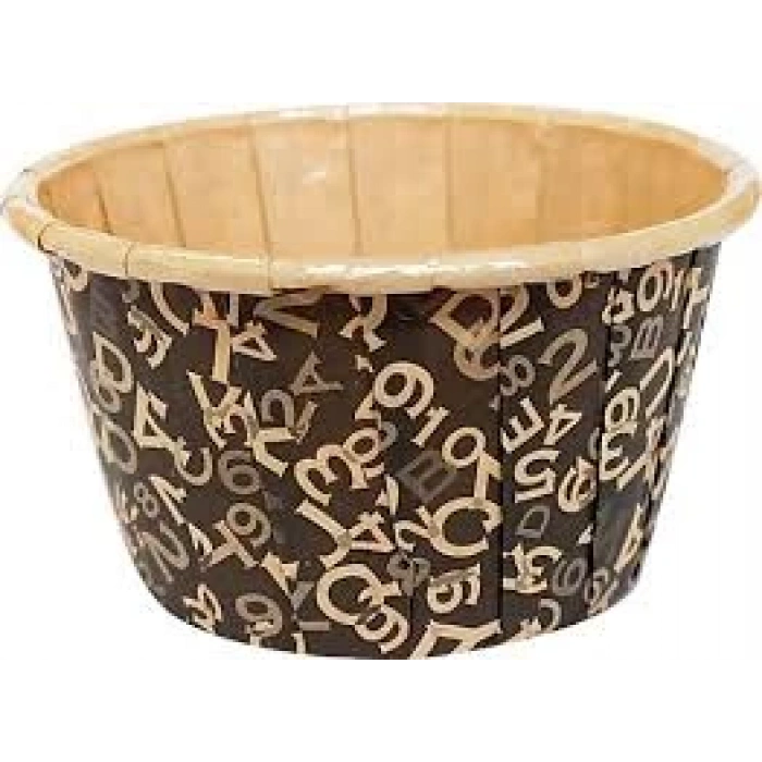 MUFFİN KEK KAPSÜLÜ (KAHVERENGİ DESENLİ) K19