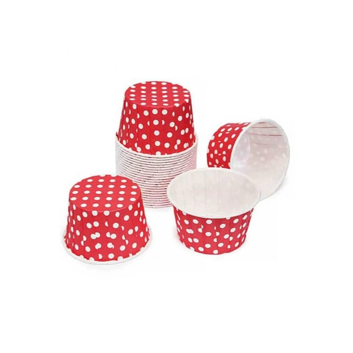 MUFFİN KEK KAPSÜLÜ (KIRMIZI PUANTİYELİ) K15