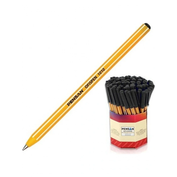 Pensan Ofis Pen 1010 Siyah Tükenmez Kalem
