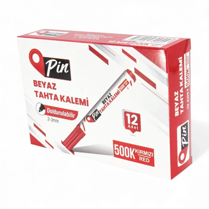 PİN 500 TAHTA KALEMİ DOLDURULABİLİR KIRMIZI