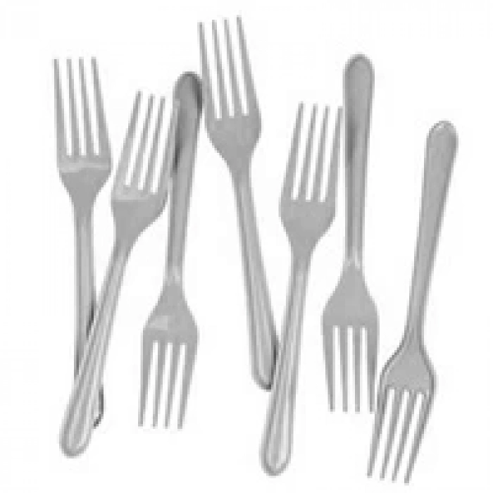 PLASTİK ÇATAL (GÜMÜŞ)