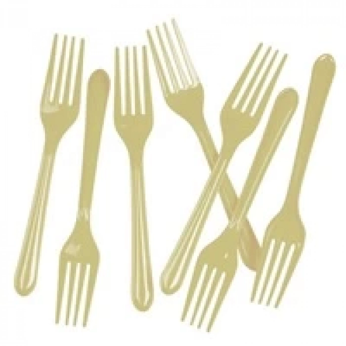 PLASTİK ÇATAL (KREM)