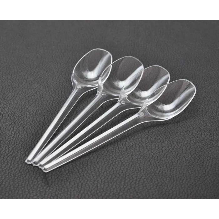 PLASTİK ŞEFFAF SUP KAŞIK