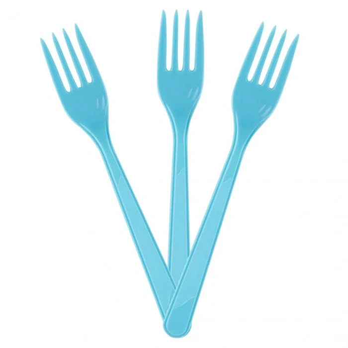 PLATİK ÇATAL (MAVİ)