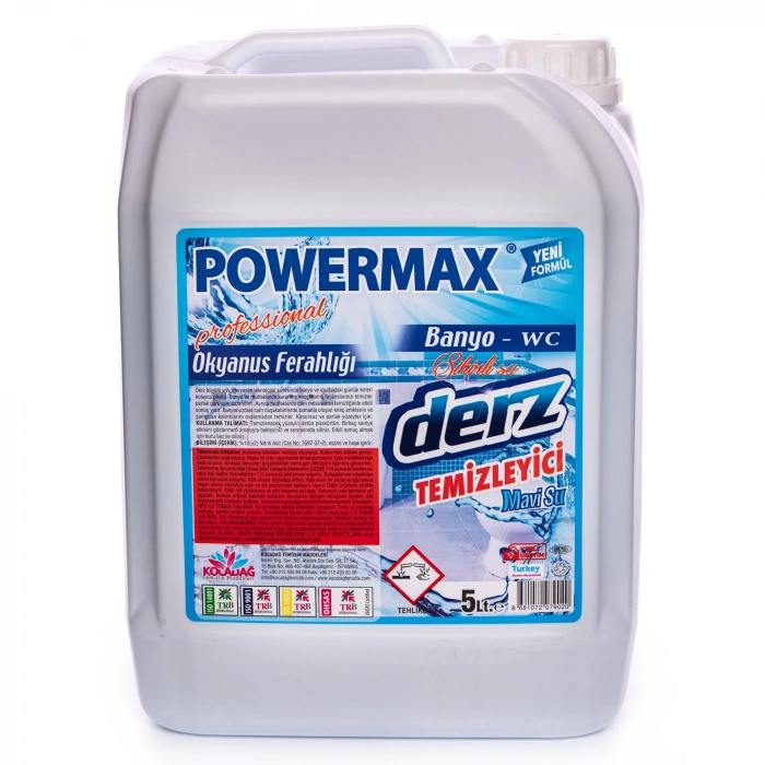 POWERMAX DERZ VE FAYANS TEMİZLEYİCİ - SİHİRLİ MAVİ SU 5 KG