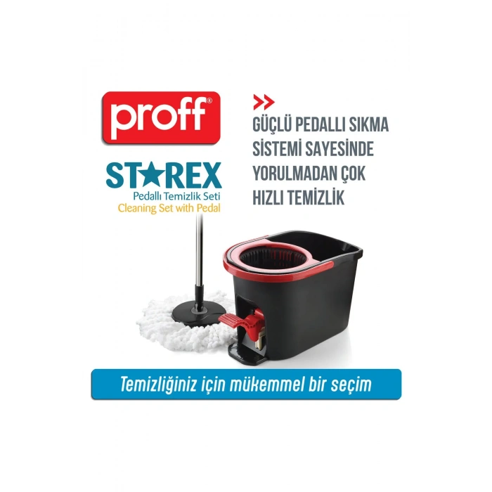Proff Starex Pedallı Ve Mikrofiber Moplu Temizlik Seti