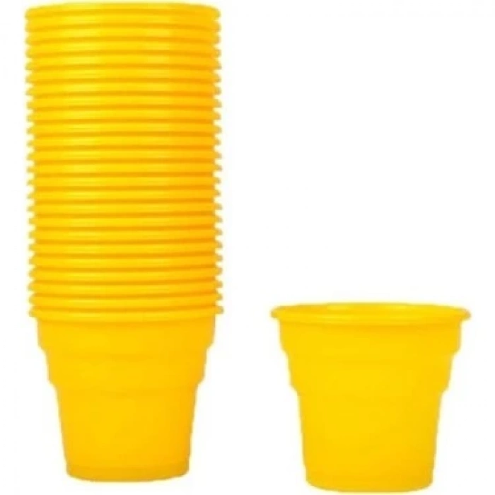 ROLL UP PLASTİK BARDAK (SARI)