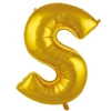S- HARF 40 İNC GOLD RENK BALON 100 CM