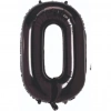 0- RAKAM 40 İNC SİYAH RENK BALON 100 CM