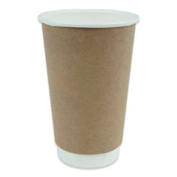 16oz BARİYERLİ DOUBLE WALL KRAFT KARTON BARDAK