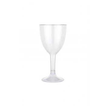 PLASTİK ŞEFFAF AYAKLI KADEH 150CC