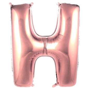H- HARF 40 İNC ROSE GOLD RENK BALON 100 CM