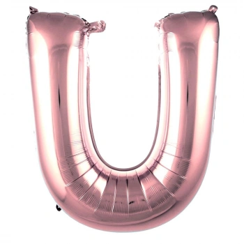 U- HARF 40 İNC ROSE GOLD RENK BALON 100 CM