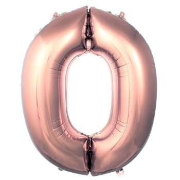0- RAKAM 40 İNC ROSE GOLD RENK BALON 100 CM