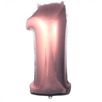 1- RAKAM 40 İNC ROSE GOLD RENK BALON 100 CM